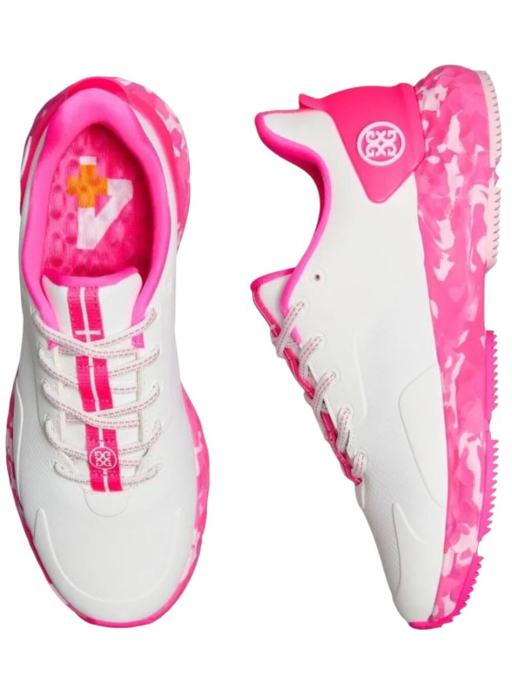 G/FORE MG4+ Women's Golf Shoes 6 Camo Pink Sole Spikeless NIB